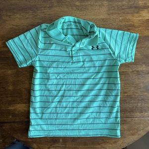 Youth under Armour stripped polo youth small